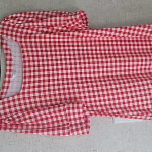 Kaktus Red and White Plaid Dress.